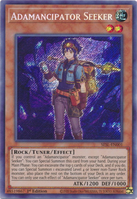 Adamancipator Seeker [SESL-EN001] Secret Rare | Rock City Comics