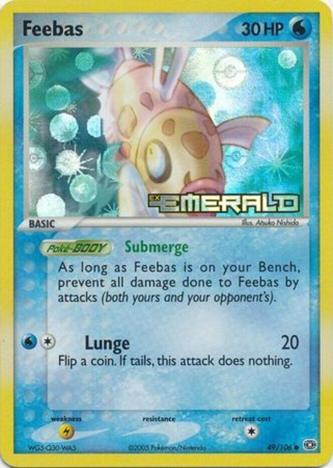 Feebas (49/106) (Stamped) [EX: Emerald] | Rock City Comics