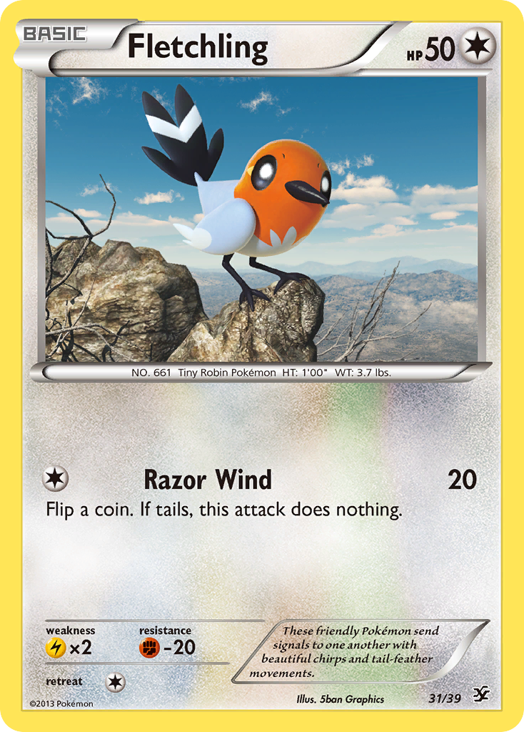 Fletchling (31/39) [XY: Kalos Starter Set] | Rock City Comics