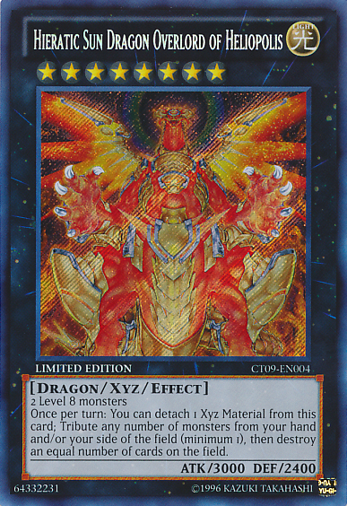 Hieratic Sun Dragon Overlord of Heliopolis [CT09-EN004] Secret Rare | Rock City Comics