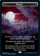 Day // Night Double-sided Token [Innistrad: Crimson Vow Tokens] | Rock City Comics