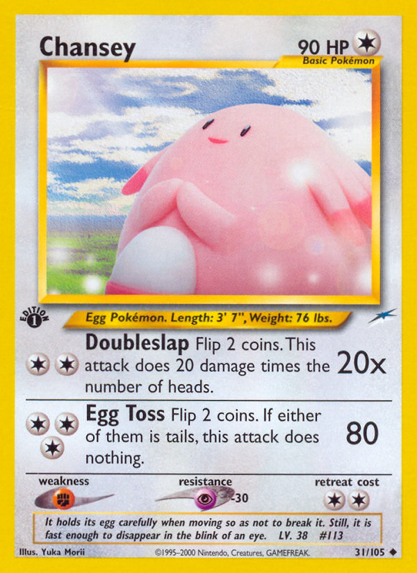 Chansey (31/105) [Neo Destiny 1st Edition] | Rock City Comics