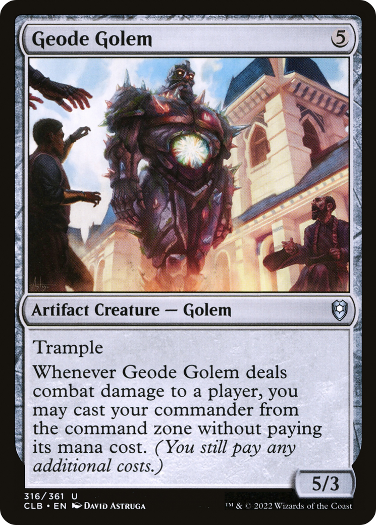 Geode Golem [Commander Legends: Battle for Baldur's Gate] | Rock City Comics