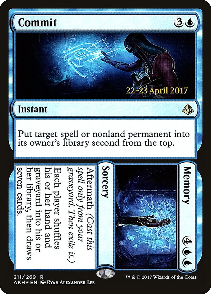 Commit // Memory  [Amonkhet Prerelease Promos] | Rock City Comics