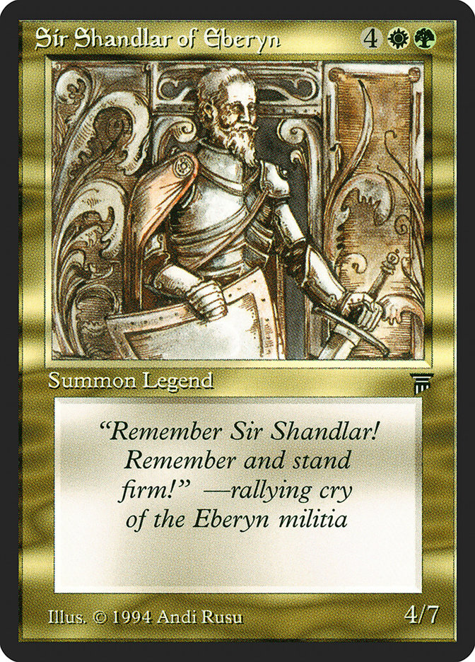 Sir Shandlar of Eberyn [Legends] | Rock City Comics