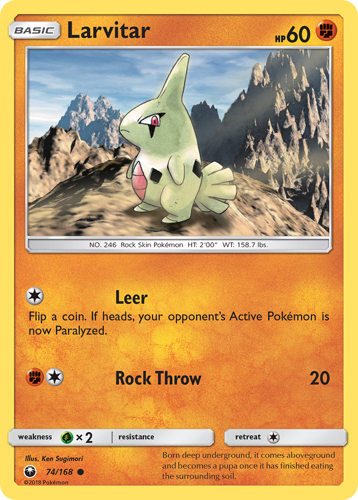 Larvitar (74/168) [Sun & Moon: Celestial Storm] | Rock City Comics