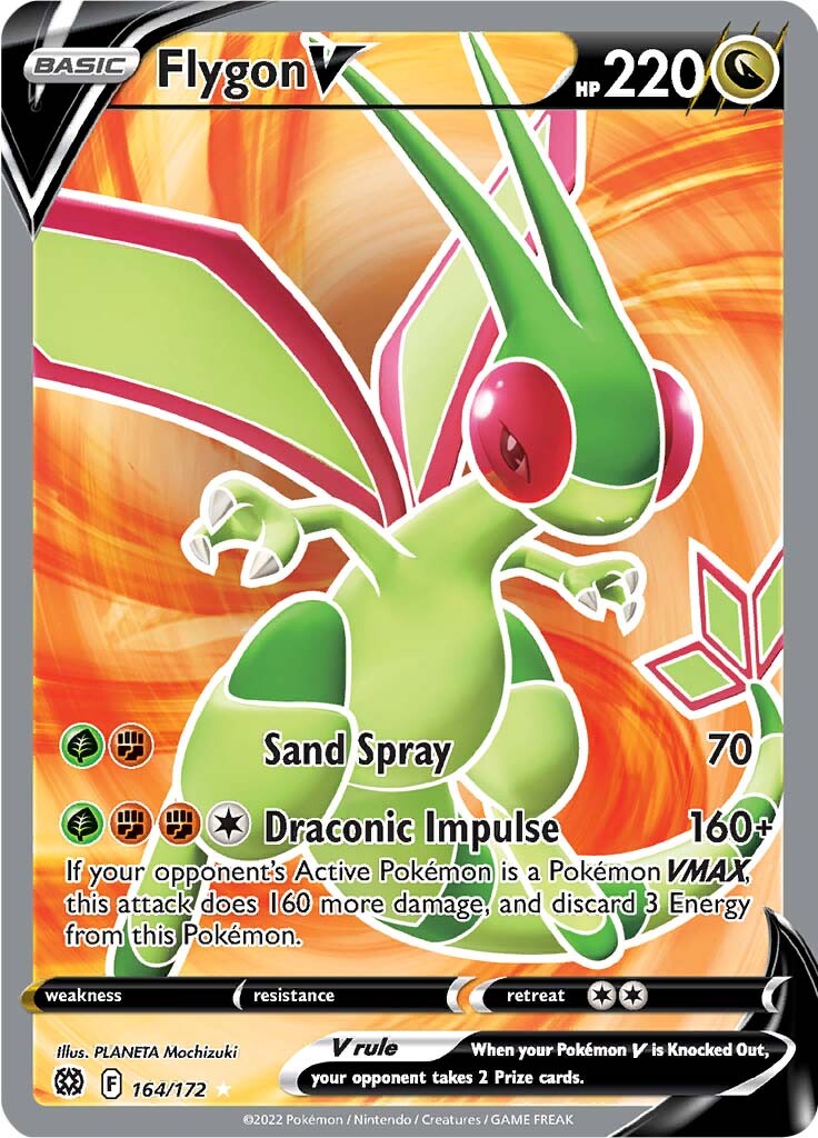 Flygon V (164/172) [Sword & Shield: Brilliant Stars] | Rock City Comics