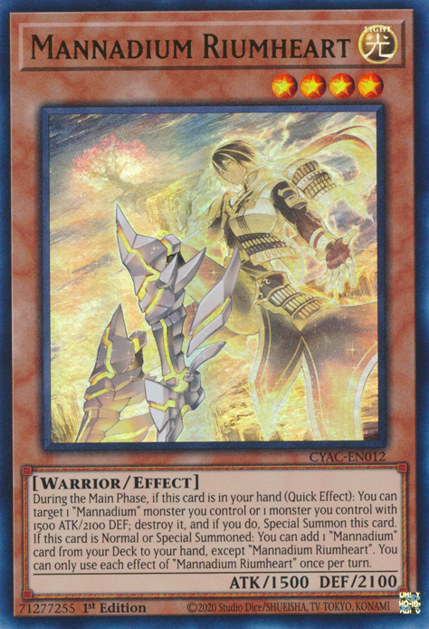 Mannadium Riumheart [CYAC-EN012] Ultra Rare | Rock City Comics