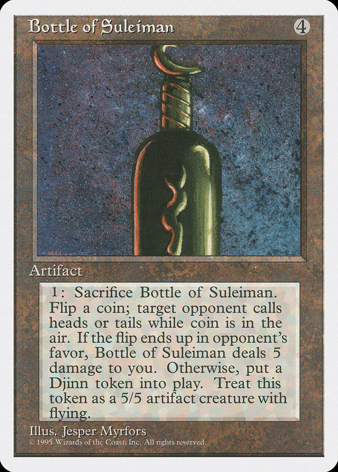 Bottle of Suleiman [Fourth Edition] | Rock City Comics