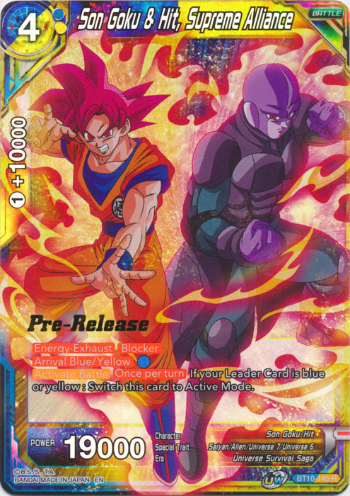 Son Goku & Hit, Supreme Alliance (BT10-145) [Rise of the Unison Warrior Prerelease Promos] | Rock City Comics