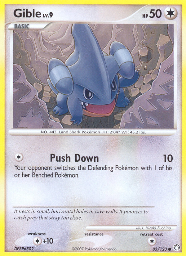 Gible (85/123) [Diamond & Pearl: Mysterious Treasures] | Rock City Comics