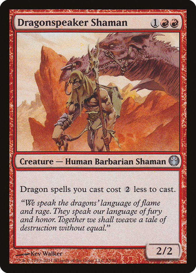 Dragonspeaker Shaman [Duel Decks: Knights vs. Dragons] | Rock City Comics