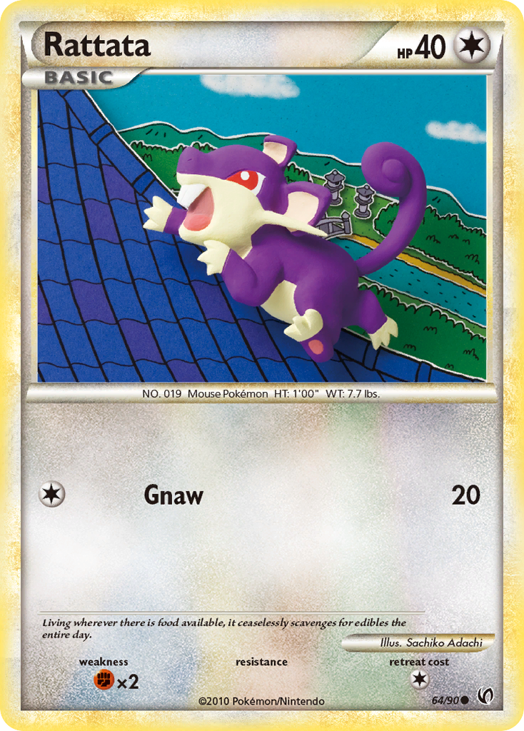 Rattata (64/90) [HeartGold & SoulSilver: Undaunted] | Rock City Comics