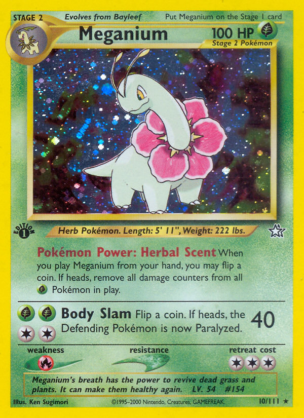 Meganium (10/111) [Neo Genesis 1st Edition] | Rock City Comics