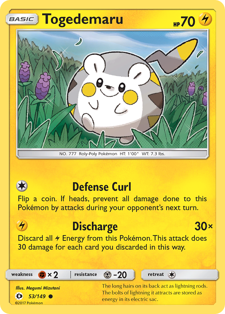 Togedemaru (53/149) [Sun & Moon: Base Set] | Rock City Comics