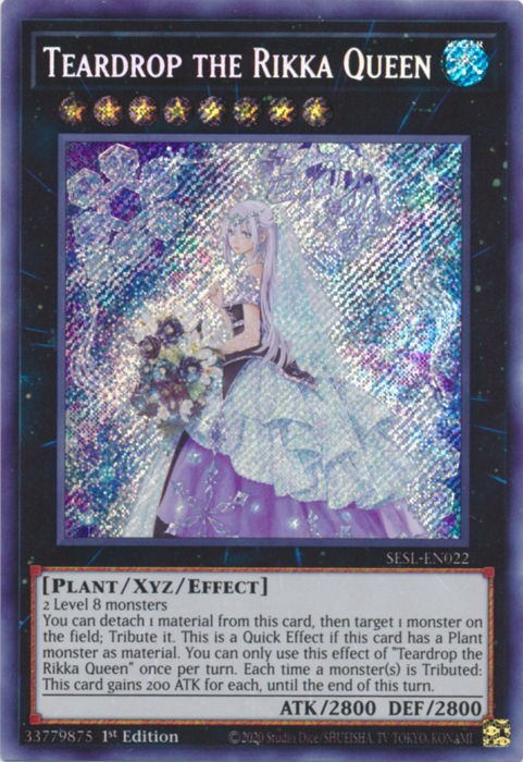 Teardrop the Rikka Queen [SESL-EN022] Secret Rare | Rock City Comics