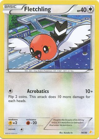 Fletchling (16/30) [XY: Trainer Kit 3 - Pikachu Libre] | Rock City Comics