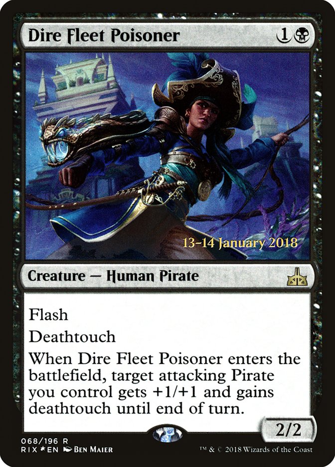 Dire Fleet Poisoner [Rivals of Ixalan Prerelease Promos] | Rock City Comics