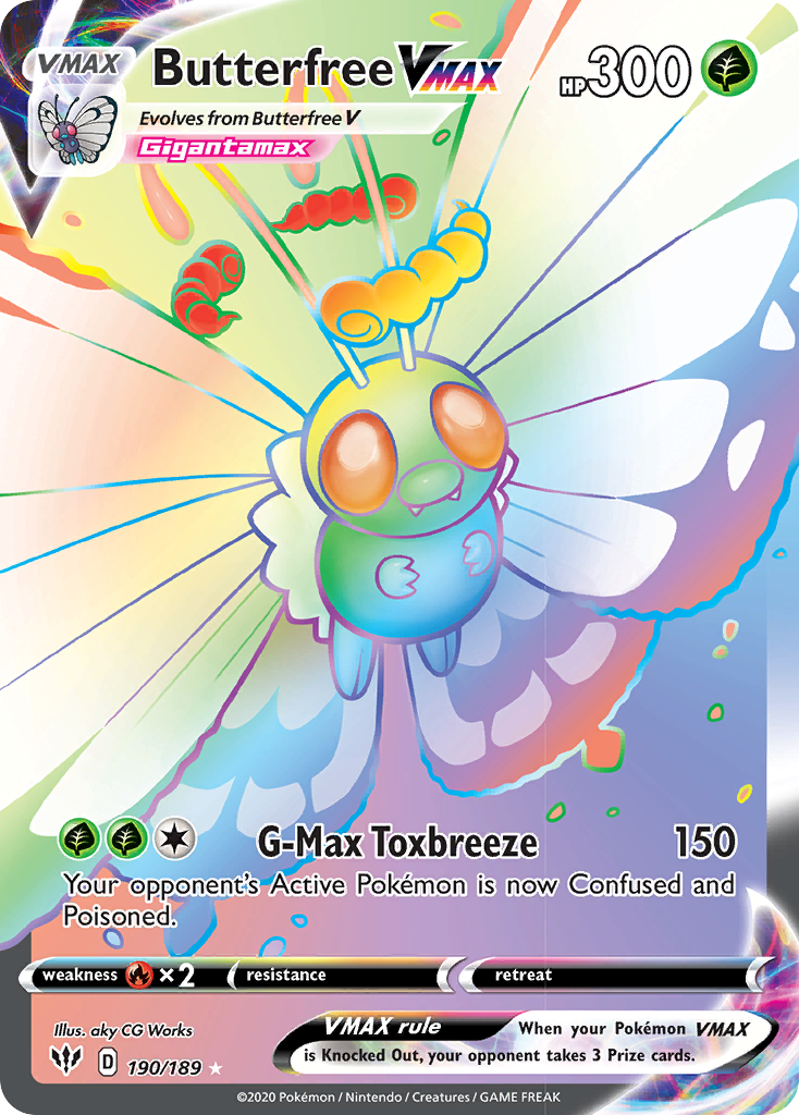 Butterfree VMAX (190/189) [Sword & Shield: Darkness Ablaze] | Rock City Comics