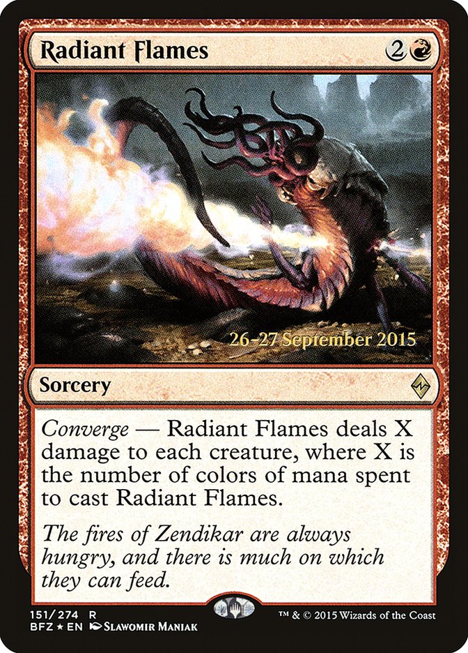 Radiant Flames  [Battle for Zendikar Prerelease Promos] | Rock City Comics