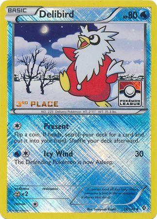 Delibird (38/149) (League Promo 3rd Place) [Black & White: Boundaries Crossed] | Rock City Comics