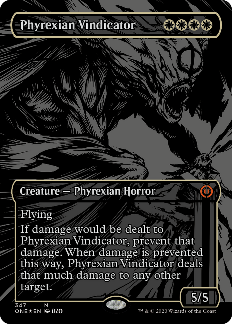 Phyrexian Vindicator (Oil Slick Raised Foil) [Phyrexia: All Will Be One] | Rock City Comics