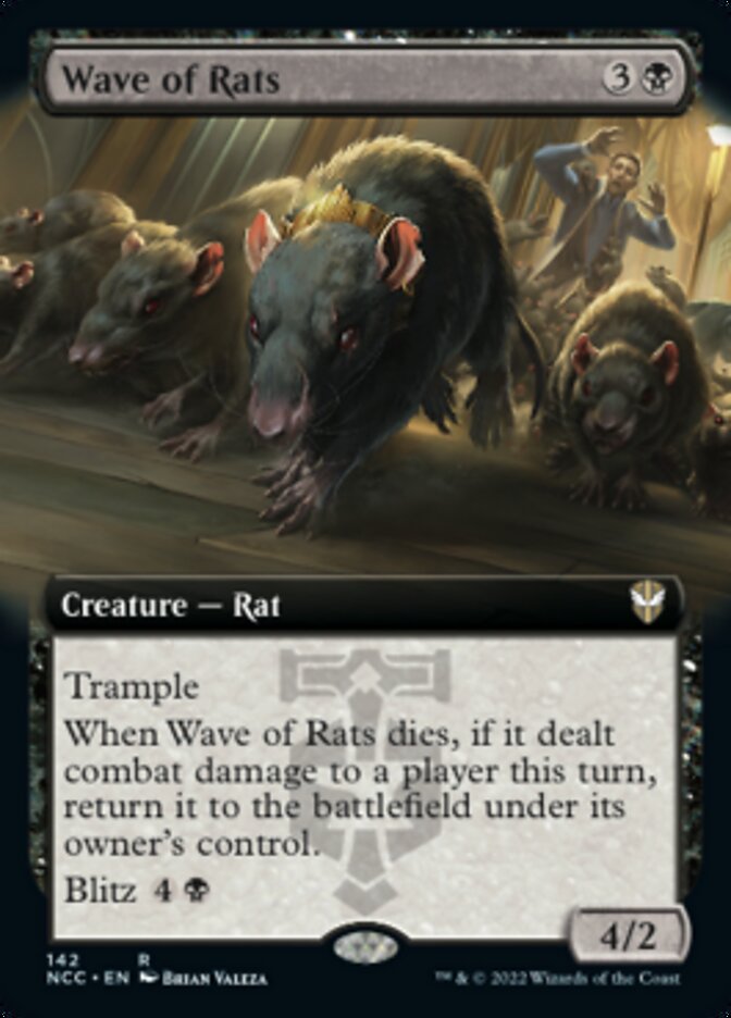 Wave of Rats (Extended Art) [Streets of New Capenna Commander] | Rock City Comics