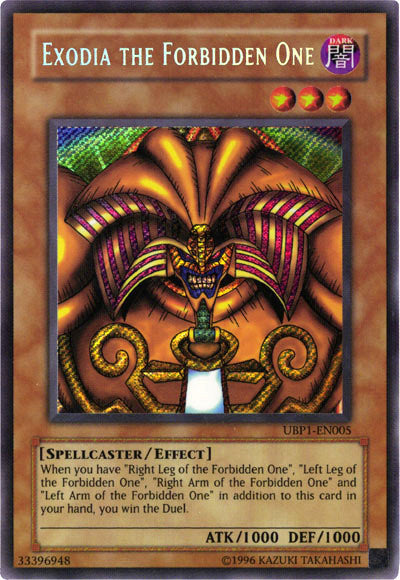 Exodia the Forbidden One [UBP1-EN005] Secret Rare | Rock City Comics