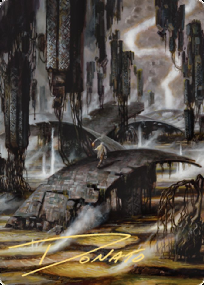 Grimclimb Pathway Art Card (Gold-Stamped Signature) [Zendikar Rising Art Series] | Rock City Comics