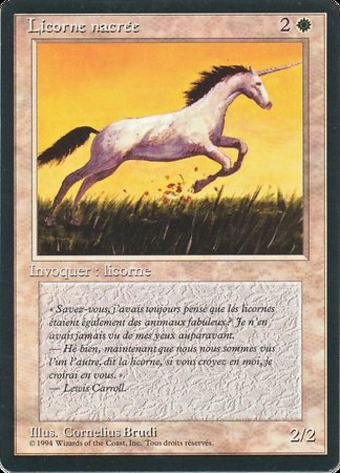 Pearled Unicorn [Foreign Black Border] | Rock City Comics