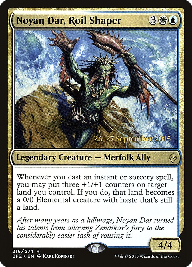 Noyan Dar, Roil Shaper  [Battle for Zendikar Prerelease Promos] | Rock City Comics