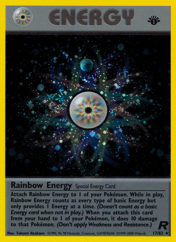 Rainbow Energy (17/82) [Team Rocket 1st Edition] | Rock City Comics