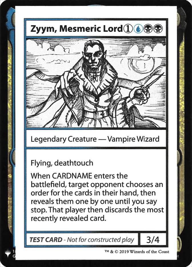 Zyym, Mesmeric Lord [Mystery Booster Playtest Cards] | Rock City Comics