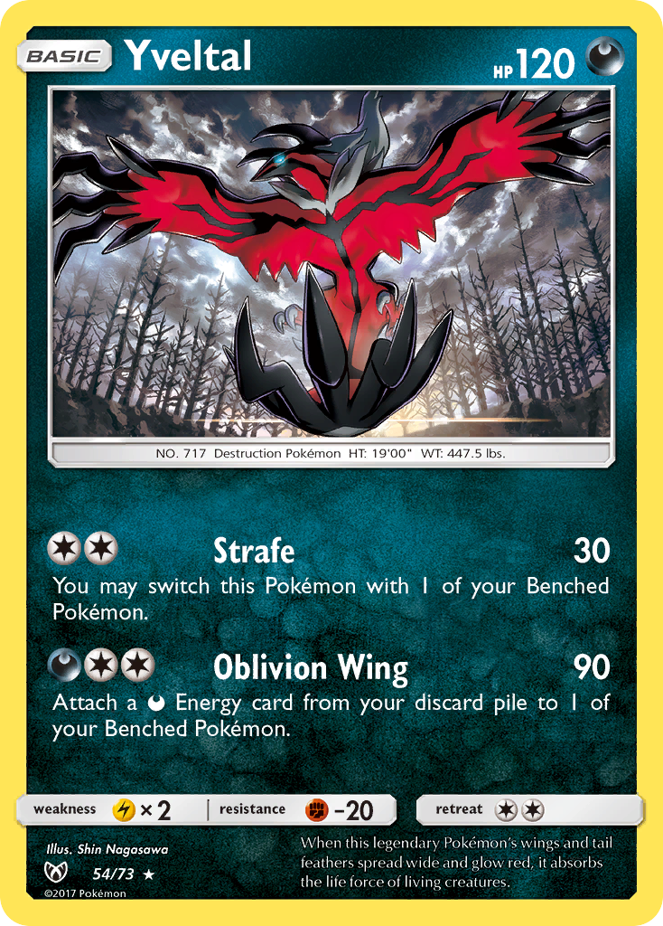 Yveltal (54/73) [Sun & Moon: Shining Legends] | Rock City Comics