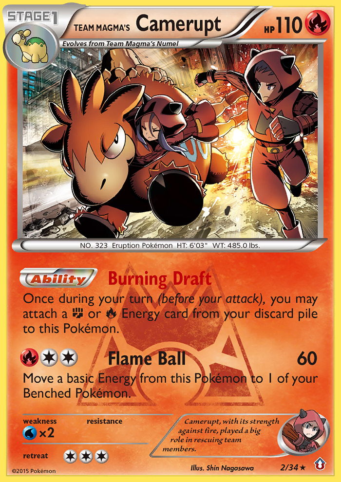 Team Magma's Camerupt (2/34) [XY: Double Crisis] | Rock City Comics