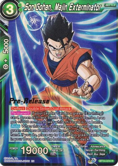 Son Gohan, Majin Exterminator (BT14-074) [Cross Spirits Prerelease Promos] | Rock City Comics