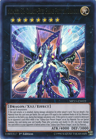 Number 62: Galaxy-Eyes Prime Photon Dragon [MP15-EN022] Ultra Rare | Rock City Comics