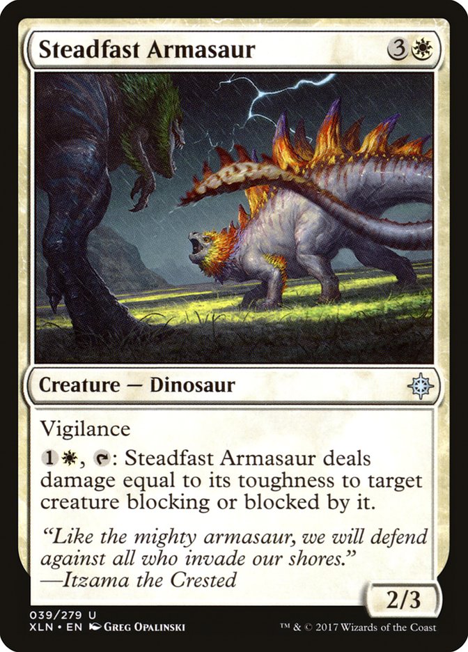Steadfast Armasaur [Ixalan] | Rock City Comics