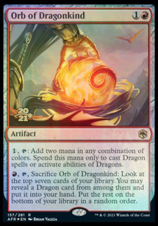 Orb of Dragonkind [Dungeons & Dragons: Adventures in the Forgotten Realms Prerelease Promos] | Rock City Comics