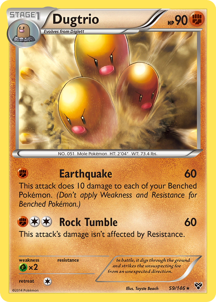 Dugtrio (59/146) [XY: Base Set] | Rock City Comics