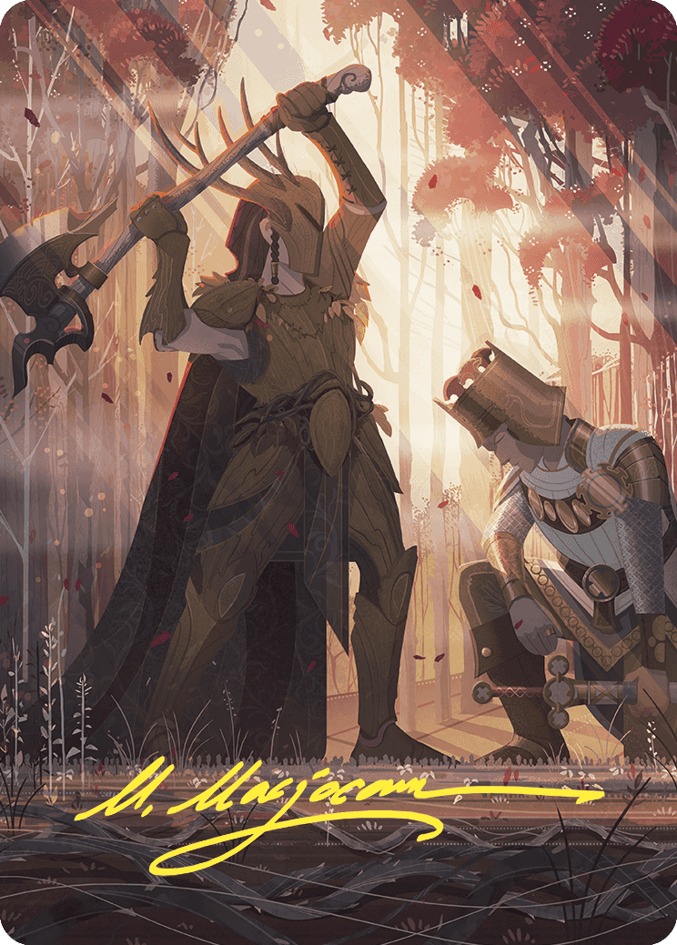 Karmic Justice Art Card (Gold-Stamped Signature) [Wilds of Eldraine Art Series] | Rock City Comics