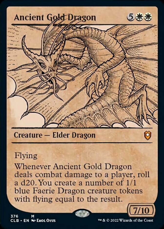 Ancient Gold Dragon (Showcase) [Commander Legends: Battle for Baldur's Gate] | Rock City Comics