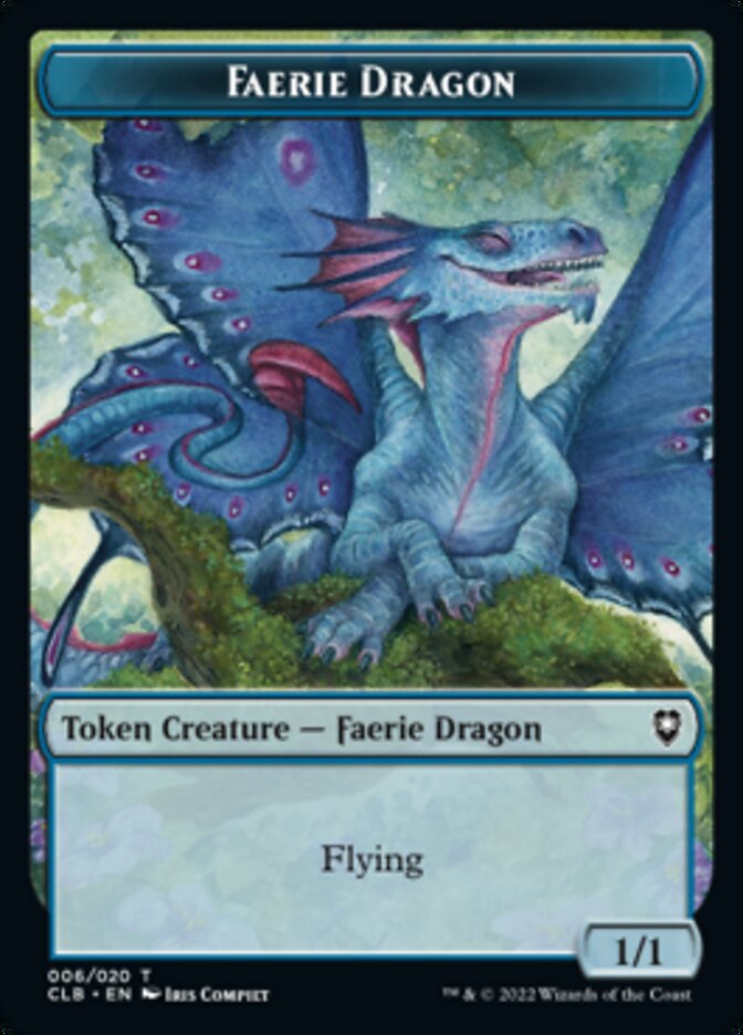 Faerie Dragon Token [Commander Legends: Battle for Baldur's Gate Tokens] | Rock City Comics