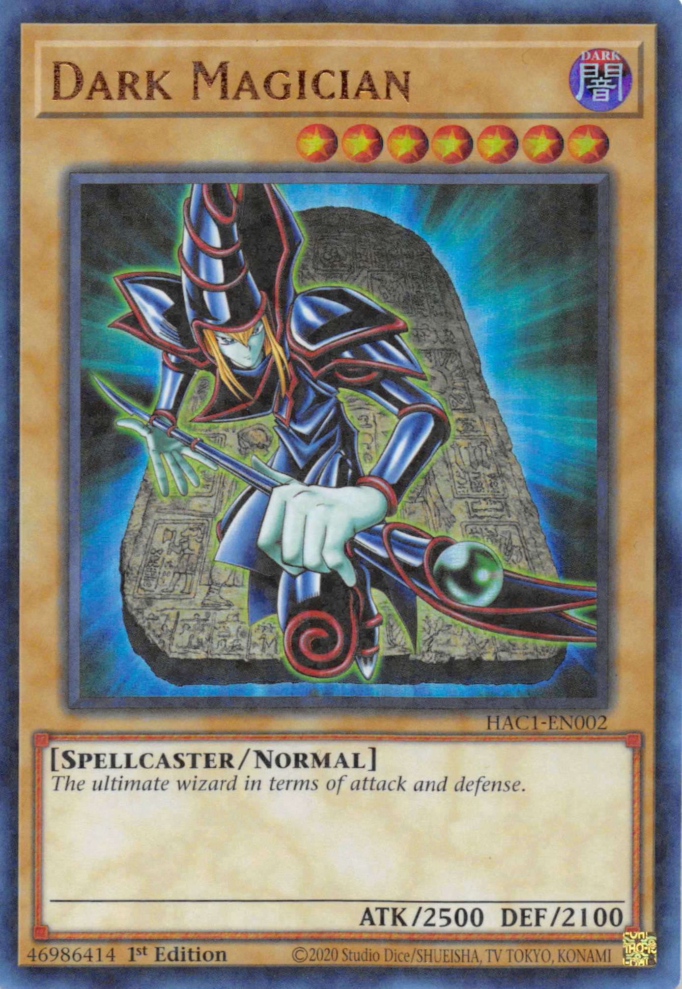 Dark Magician (Duel Terminal) [HAC1-EN002] Parallel Rare | Rock City Comics