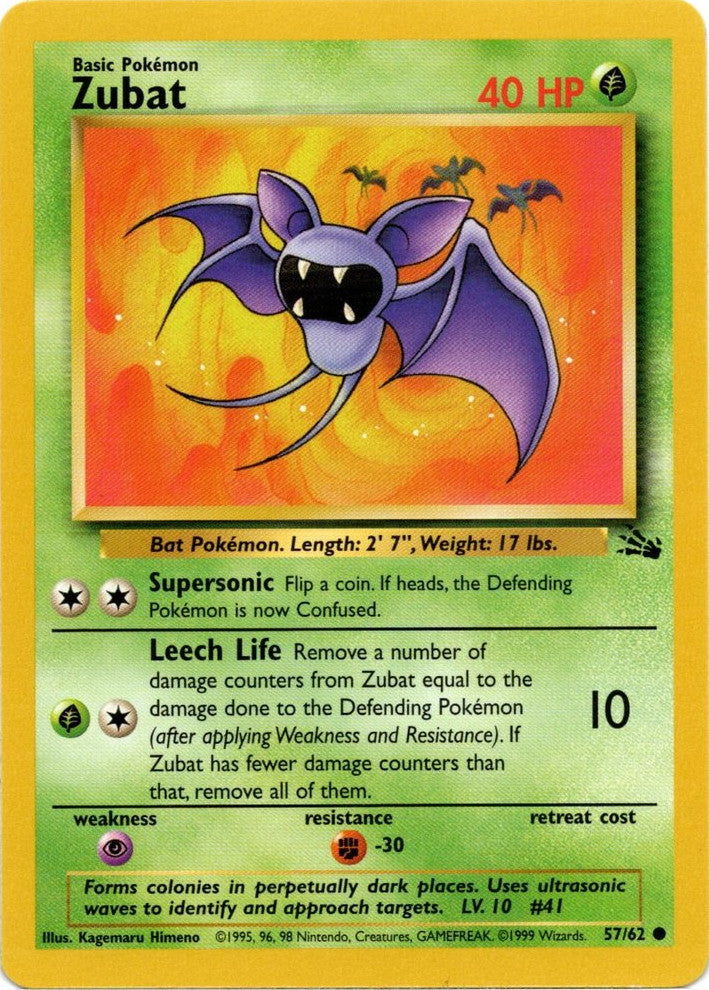 Zubat (57/62) [Fossil Unlimited] | Rock City Comics