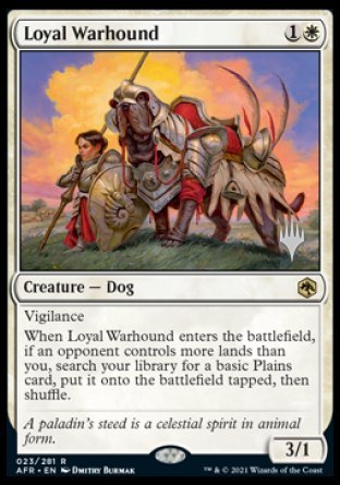 Loyal Warhound (Promo Pack) [Dungeons & Dragons: Adventures in the Forgotten Realms Promos] | Rock City Comics