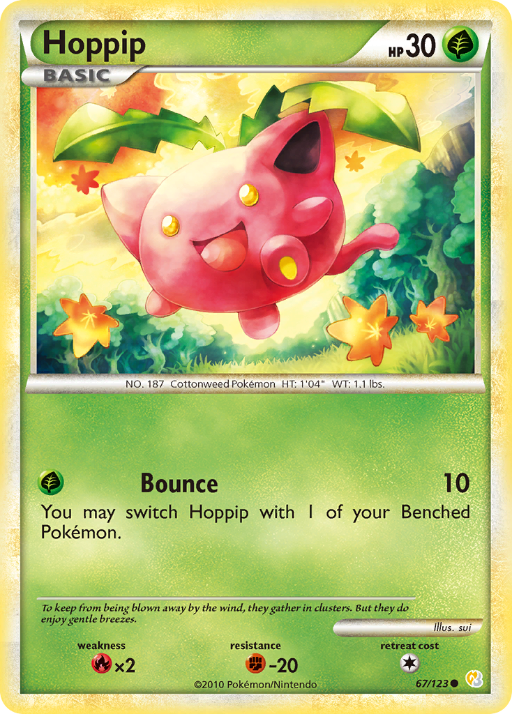 Hoppip (67/123) [HeartGold & SoulSilver: Base Set] | Rock City Comics