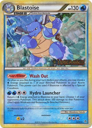 Blastoise (13/95) (Prerelease Promo) [HeartGold & SoulSilver: Black Star Promos] | Rock City Comics