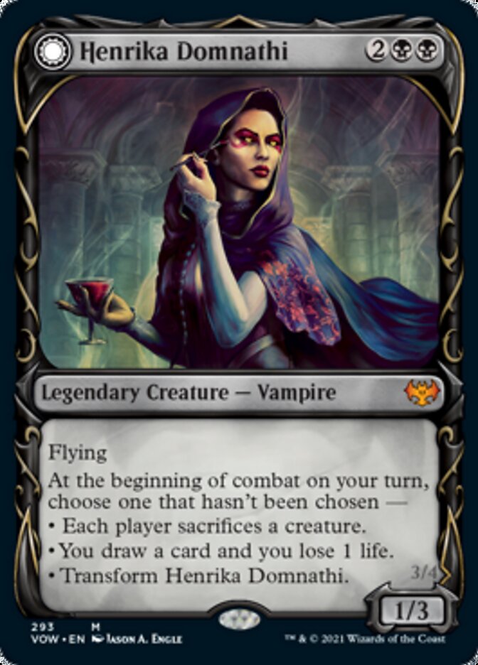 Henrika Domnathi // Henrika, Infernal Seer (Showcase Fang Frame) [Innistrad: Crimson Vow] | Rock City Comics