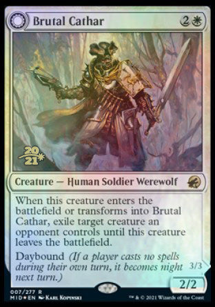 Brutal Cathar // Moonrage Brute [Innistrad: Midnight Hunt Prerelease Promos] | Rock City Comics